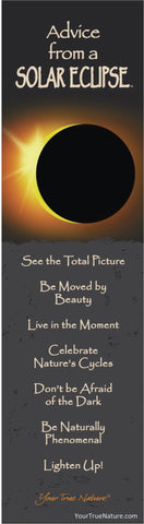Advice from a Solar Eclipse Laminated Bookmark