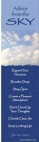 Advice from the Sky Laminated Bookmark