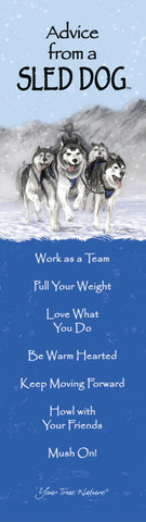 Advice from a Sled Dog Laminated Bookmark