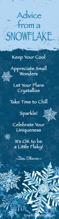 Advice from a Snowflake Laminated Bookmark