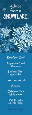 Advice from a Snowflake Laminated Bookmark