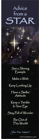 Advice from a Star Laminated Bookmark
