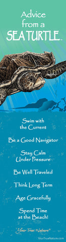 Advice from a Sea Turtle- Wild Series- Laminated Bookmark