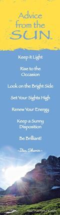Advice from the Sun - Glacier National Park - Laminated Bookmark