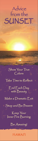 Advice from the Sunset- Hawaii Beach Laminated Bookmark