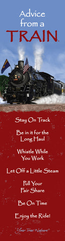 Advice from a Train Laminated Bookmark