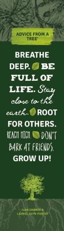 Advice from a Tree - 15th Anniversary Laminated Bookmark