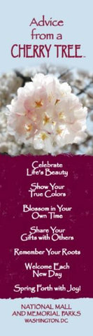 Advice from a Cherry Tree - Washington- Laminated Bookmark