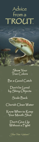 Advice from a Trout Laminated Bookmark