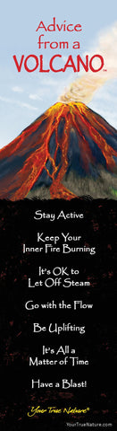Advice from a Volcano Laminated Bookmark