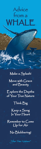 Advice from a Whale Laminated Bookmark