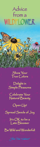 Advice from a Wildflower Laminated Bookmark