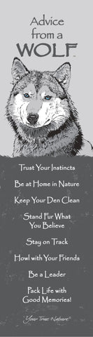 Advice from a Wolf Laminated Bookmark