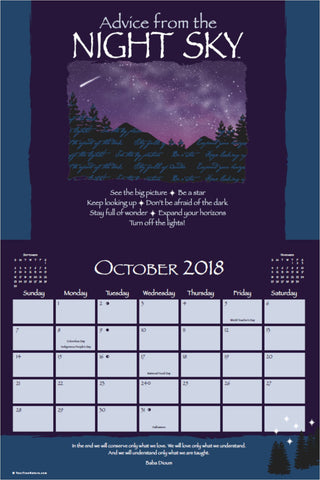 Advice from Nature - 2018 16-Month Wall Calendar
