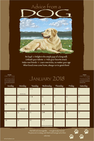Advice from Nature - 2018 16-Month Wall Calendar