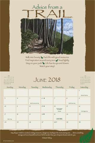 Advice from Nature - 2018 16-Month Wall Calendar