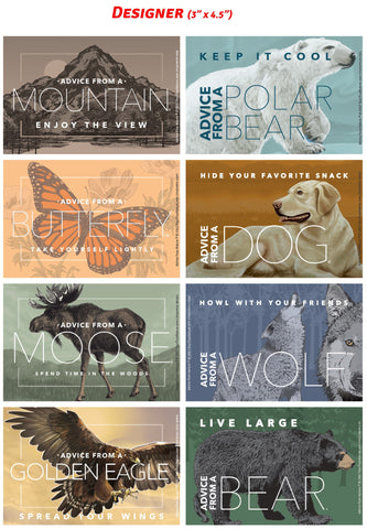 .Best Advice Set  You Choose - 6 Assorted Stickers Set