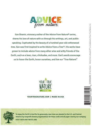 Advice from a Bluebird Greeting Card - Blank