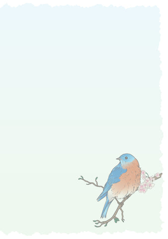 Advice from a Bluebird Greeting Card - Blank