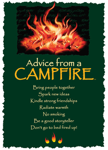 Advice from a Campfire Greeting Card - Blank