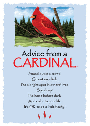 Advice from a Cardinal Greeting Card - Blank