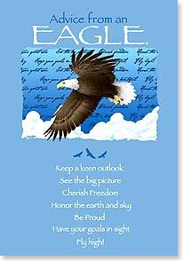 Advice from an Eagle Greeting Card - Birthday