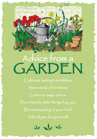 Advice from a Garden Greeting Card - Blank