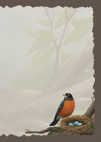Advice from a Robin Greeting Card - Blank