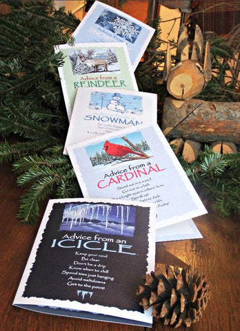 Advice from Nature Holiday Greeting Card Set (Blank 15 pack)