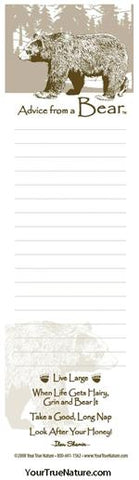 Advice from a Bear Listpad