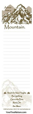 Advice from a Mountain Listpad