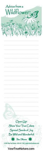 Advice from a Wildflower Listpad