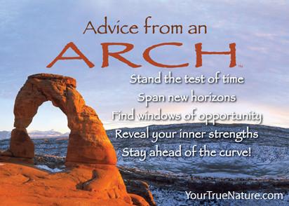 Advice from an  Arch - Arches National Park Jumbo Magnet