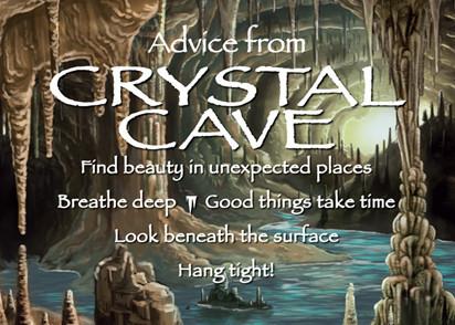 Advice from Crystal Cave - Crystal Cave National Park Jumbo Magnet