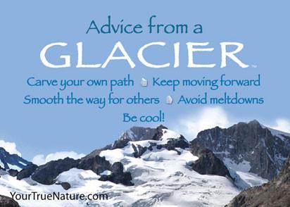 Advice from a Glacier Jumbo Magnet
