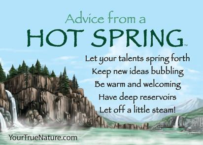 Advice from a Hot Spring Jumbo Magnet