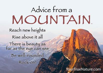 Advice from a Mountain - Yosemite National Park Jumbo Magnet
