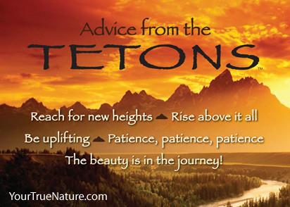 Advice from the Tetons Jumbo Magnet