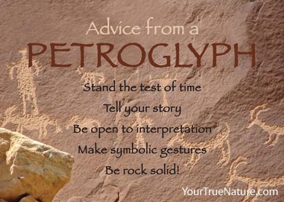 Advice from a Petroglyph Jumbo Magnet