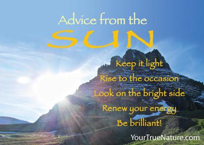 Advice from the Sun - Glacier National Park Jumbo Magnet