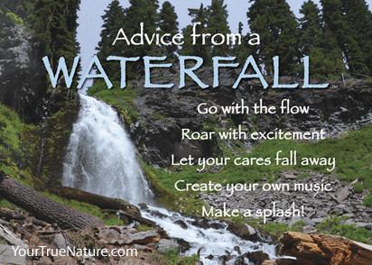 Advice from a Waterfall - Crater Lake National Park Jumbo Magnet