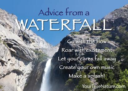 Advice from a Waterfall - Yosemite National Park Jumbo Magnet