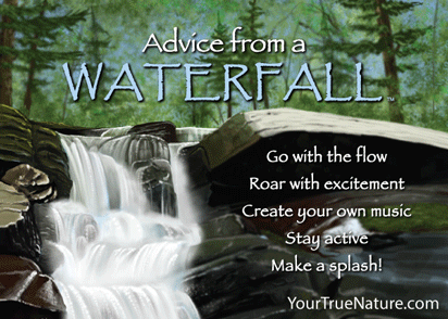 Advice from a Waterfall Jumbo Magnet