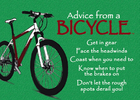 Advice from a Bicycle Jumbo Magnet