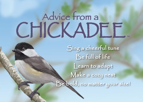 Advice from a Chickadee Jumbo Magnet