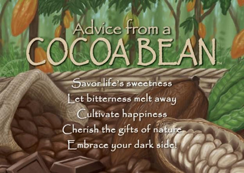 Advice from a Cocoa Bean Jumbo Magnet