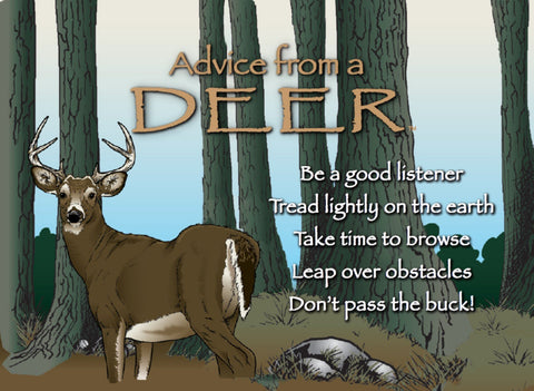 Advice from a Deer Jumbo Magnet