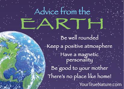 Advice from the Earth Jumbo Magnet