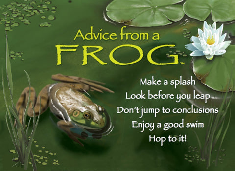 Advice from a Frog Jumbo Magnet