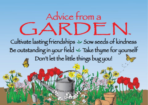 Advice from a Garden Jumbo Magnet